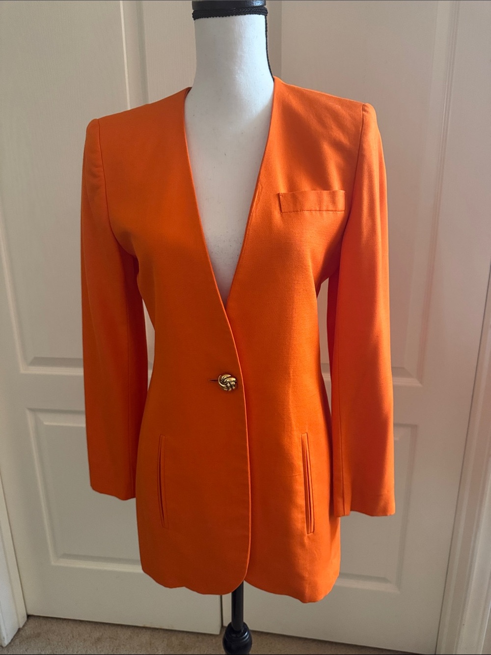 CHRISTIAN DIOR - Orange Tailored Blazer - European Fit - Size 4/34